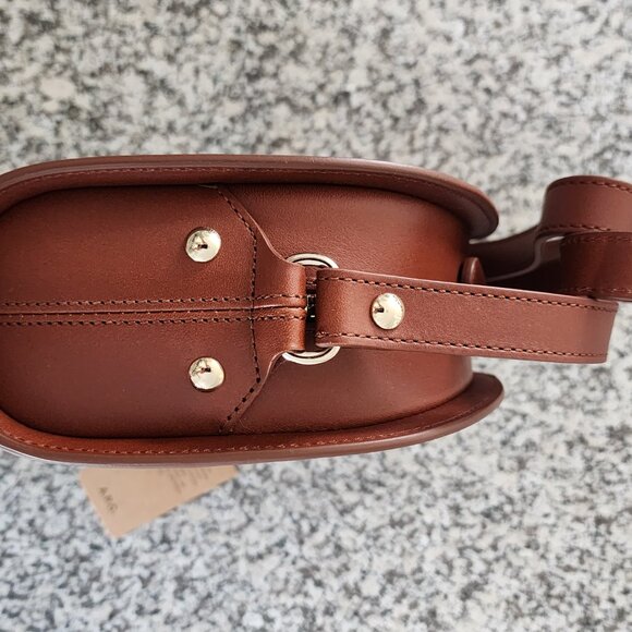 NWT - A.P.C. Demi-Lune Shoulder Bag – Noisette🌰 (#12301) - Picture 7 of 12